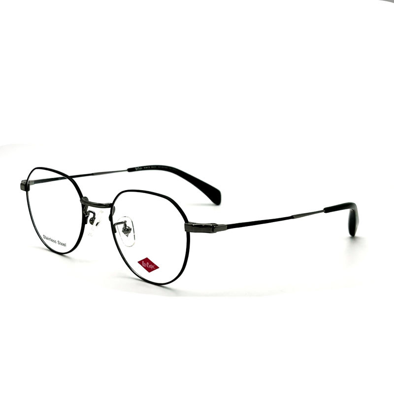 FM3222 Square Unisex Stainless Steel Optical Metal Frame Size 46-21-142