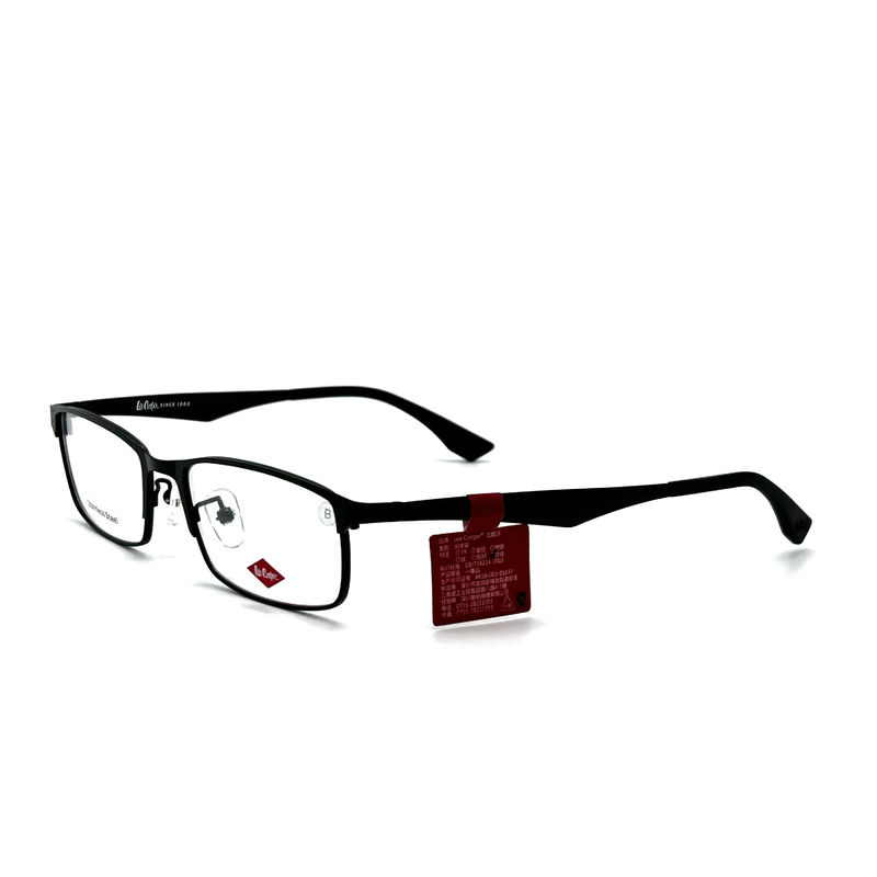FM7077 Rectangle Stainless Steel Optical Frames 54-17-140 Size with 140mm Temple Length