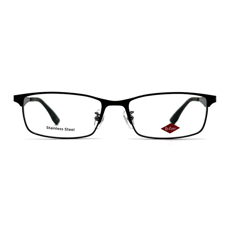 FM7077 Rectangle Stainless Steel Optical Frames 54-17-140 Size with 140mm Temple Length