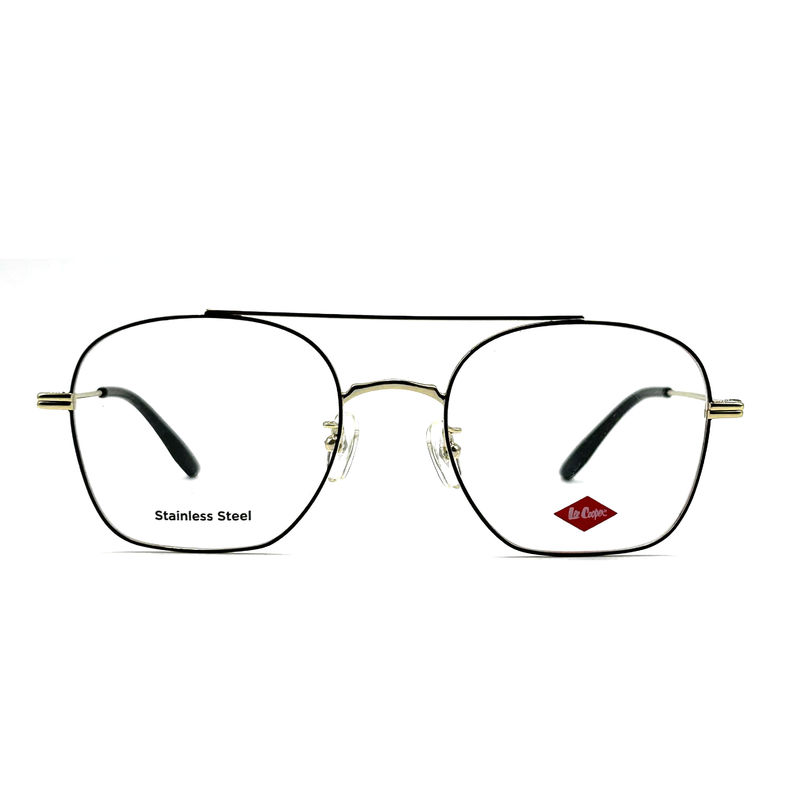 FM7112 Square Unisex Optical Metal Frame Stainless Steel Size 53-20-145
