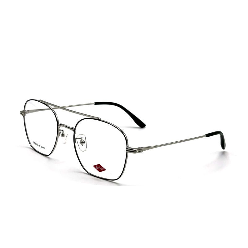 FM7112 Square Unisex Optical Metal Frame Stainless Steel Size 53-20-145