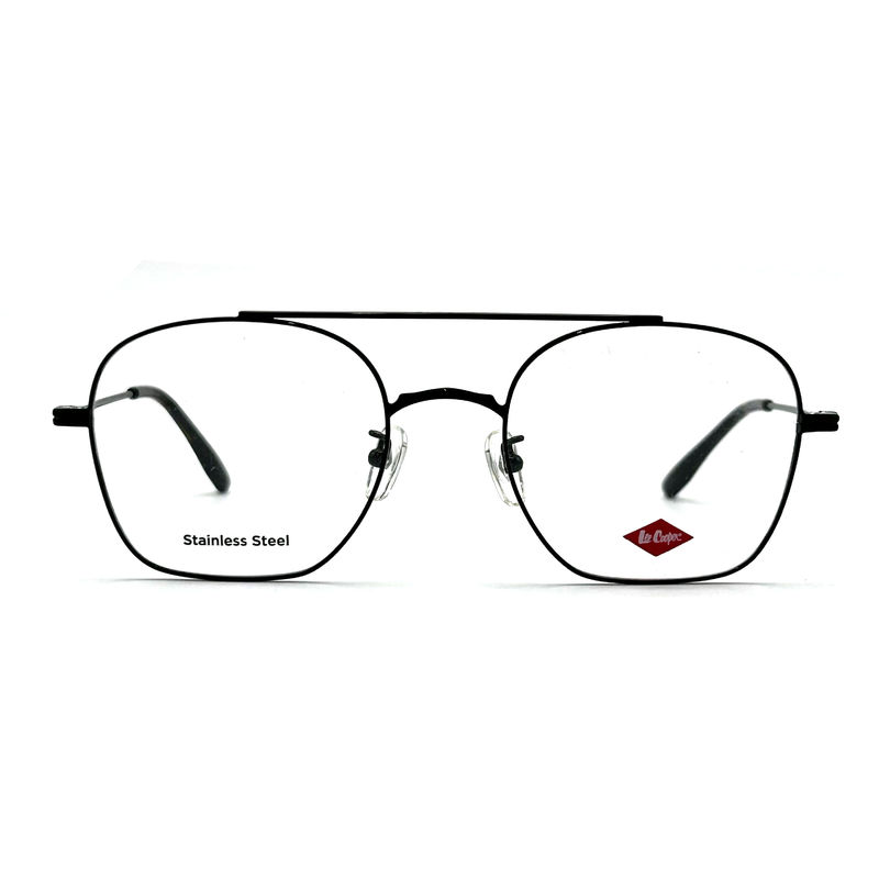 FM7112 Square Unisex Optical Metal Frame Stainless Steel Size 53-20-145
