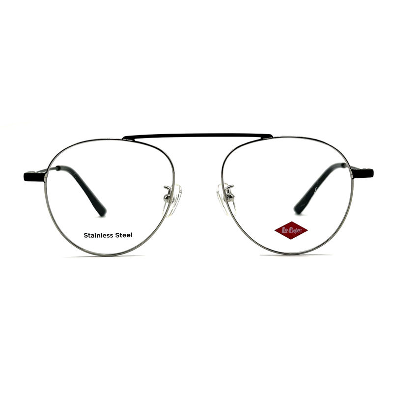 FM7115 Womens Stainless Steel Optical Metal Frames With Round Frame Shape 50-19-142