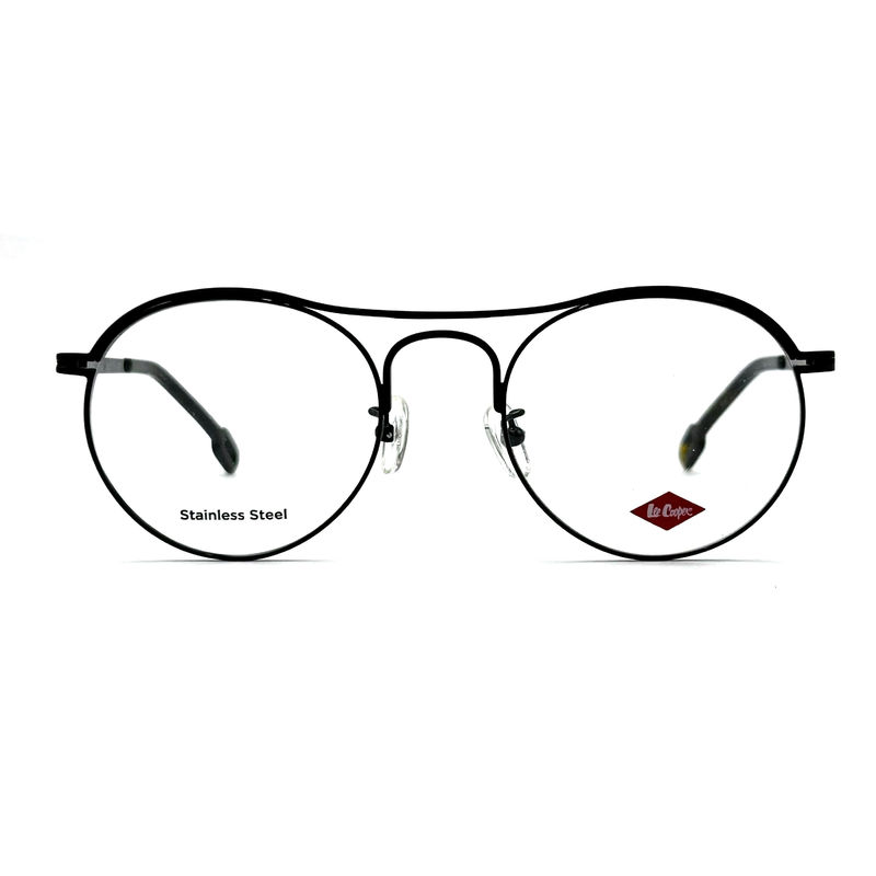 FM7124 Round Top Bar Stainless Steel Womens Optical Frames For A Timeless Chic Look