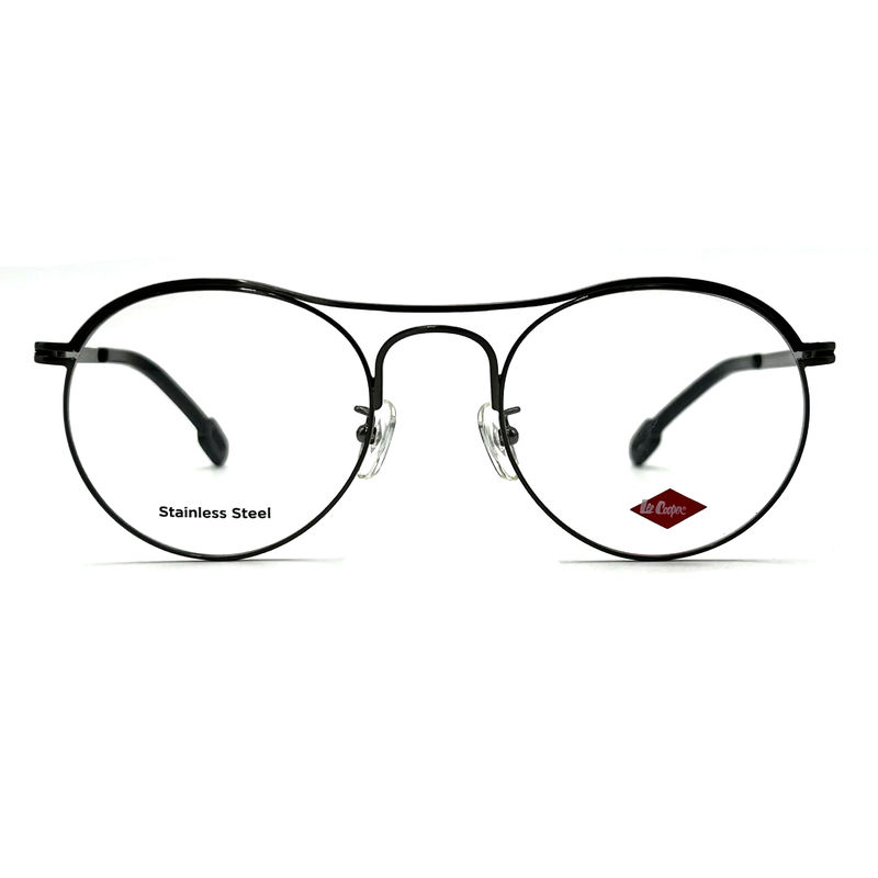 FM7124 Round Top Bar Stainless Steel Womens Optical Frames For A Timeless Chic Look