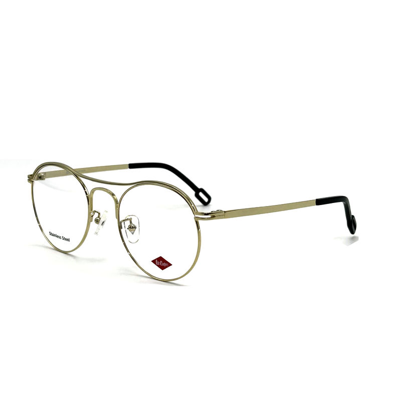 FM7124 Round Top Bar Stainless Steel Womens Optical Frames For A Timeless Chic Look