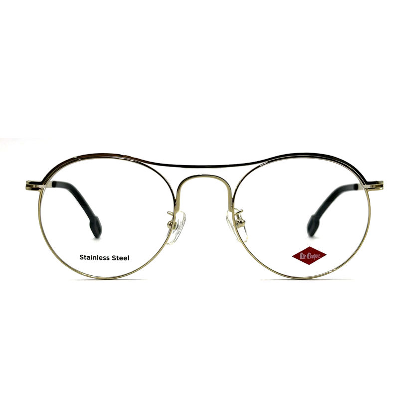 FM7124 Round Top Bar Stainless Steel Womens Optical Frames For A Timeless Chic Look