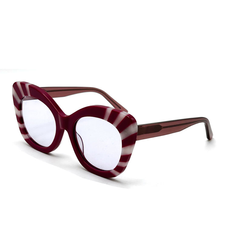Square Eye Shape Acetate Frame Sunglasses for Women 100% UV Protection-model AS104 ,Sunglasses OEM Factory