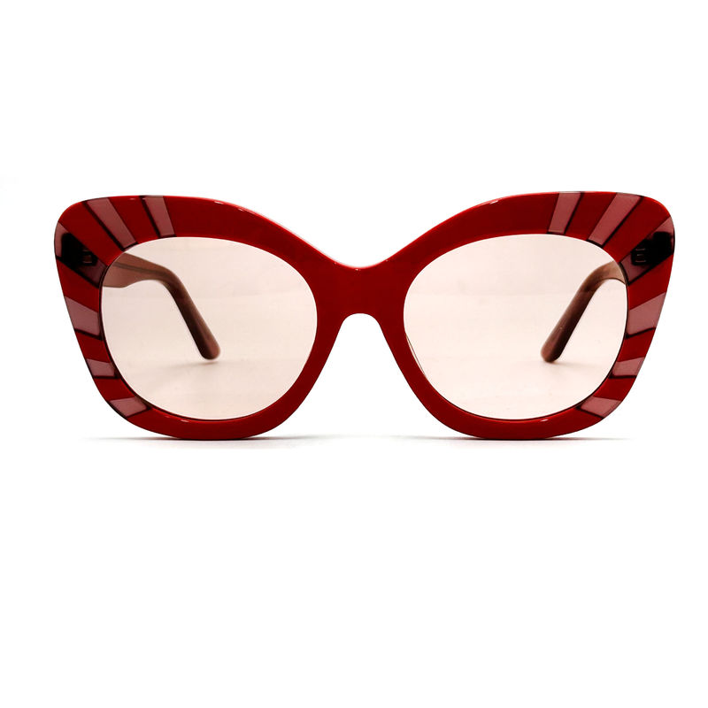 Square Eye Shape Acetate Frame Sunglasses for Women 100% UV Protection-model AS104 ,Sunglasses OEM Factory