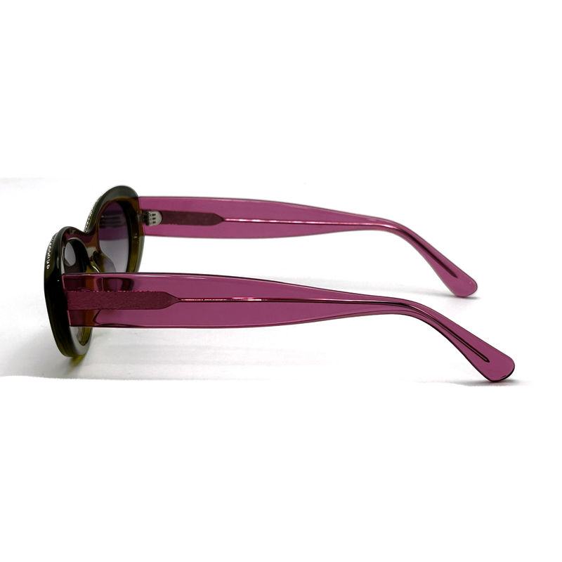 Acetate Sheet Frame Womens Classic Butterfly Sunglasses with Strass-AS119 ,ODM/OEM Factory