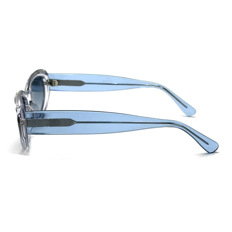 Acetate Sheet Frame Womens Classic Butterfly Sunglasses with Strass-AS119 ,ODM/OEM Factory