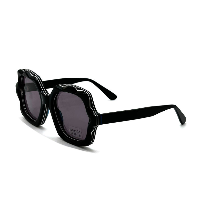 Acetate Frame Sunglasses Featuring Modern Style——model AS122 - CR 39 100% UV Protection, ODM/OEM factory