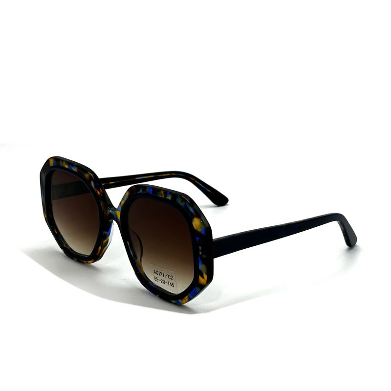 CR39 Unisex Acetate Frame Sunglasses with 100% UV Protection-model AS121 ,OEM / Customized Factory