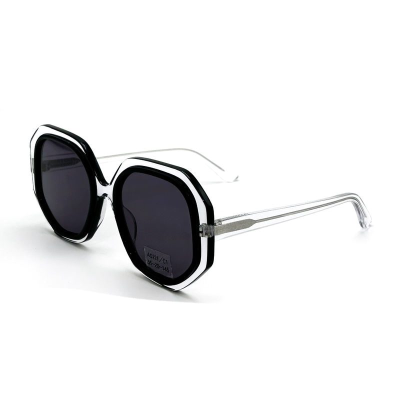 CR39 Unisex Acetate Frame Sunglasses with 100% UV Protection-model AS121 ,OEM / Customized Factory