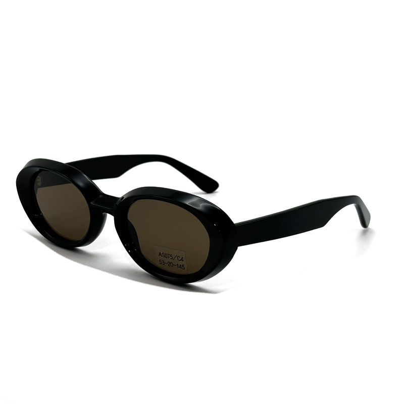 Acetate Frame Sunglasses Fashionable Oval Eye Shape and Classic Frame Style-model AS075,Sunglasses Manufactory OEM/ODM