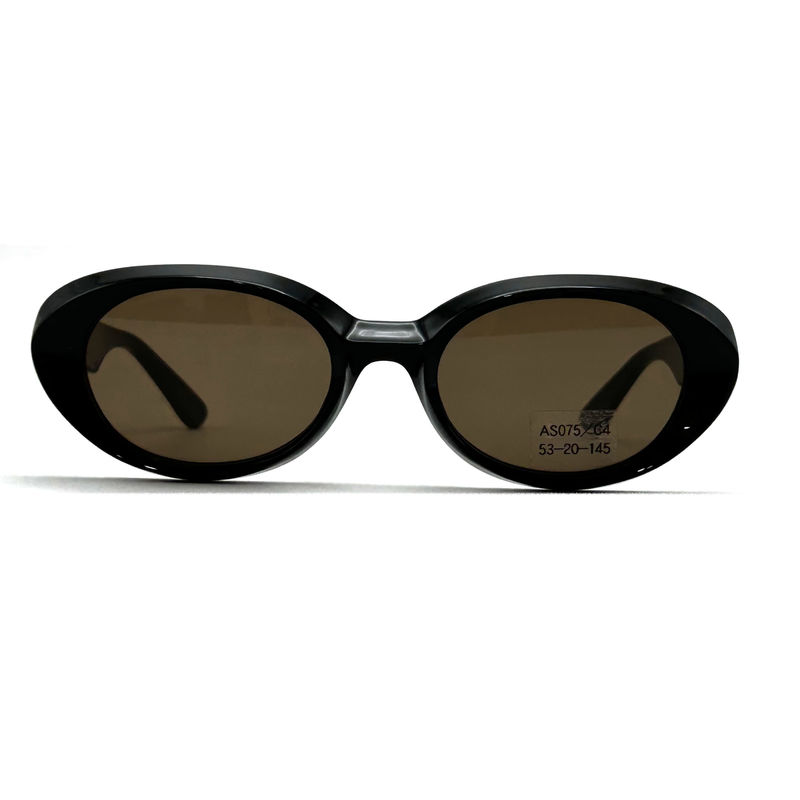 Acetate Frame Sunglasses Fashionable Oval Eye Shape and Classic Frame Style-model AS075,Sunglasses Manufactory OEM/ODM