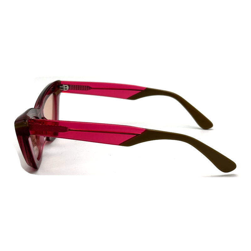 Acetate Sheet Butterfly Eye Shape Acetate Frame Sunglasses-model AS076 ,Customized /OEM Sunglasses Factory