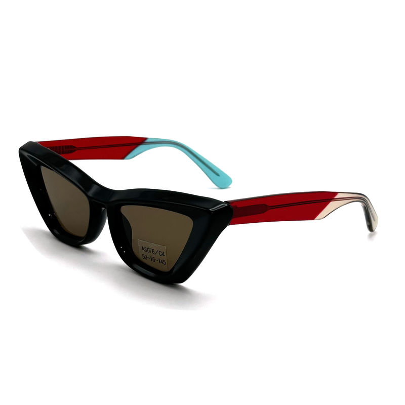 Acetate Sheet Butterfly Eye Shape Acetate Frame Sunglasses-model AS076 ,Customized /OEM Sunglasses Factory