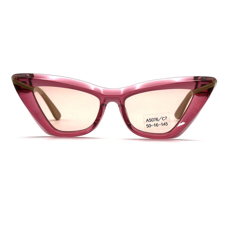 Acetate Sheet Butterfly Eye Shape Acetate Frame Sunglasses-model AS076 ,Customized /OEM Sunglasses Factory