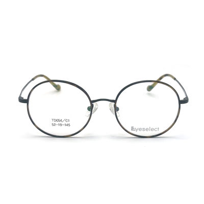 Good price TD054 Round Titanium Frame with Adjustable Nose Pads Size 52-19-145 online