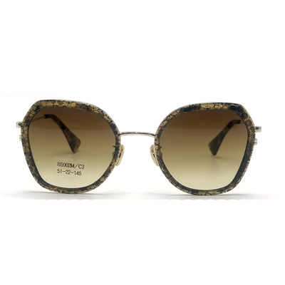 Good price BS002M Acetate Metal Spectacles with polygonal eyeshape online