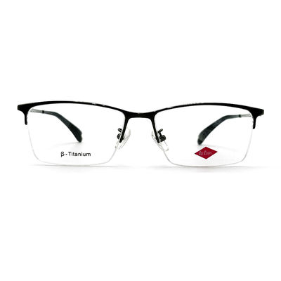 Good price TF3252 Titanium Optical Frame Semi-rimless Square Eye Style online