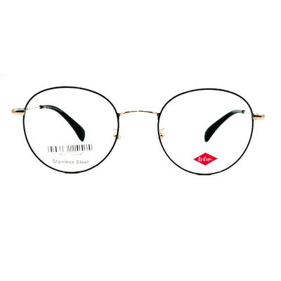 Good price FM3218 Womens Stainless Steel Round Optical Glasses Frame 50-20-142mm online